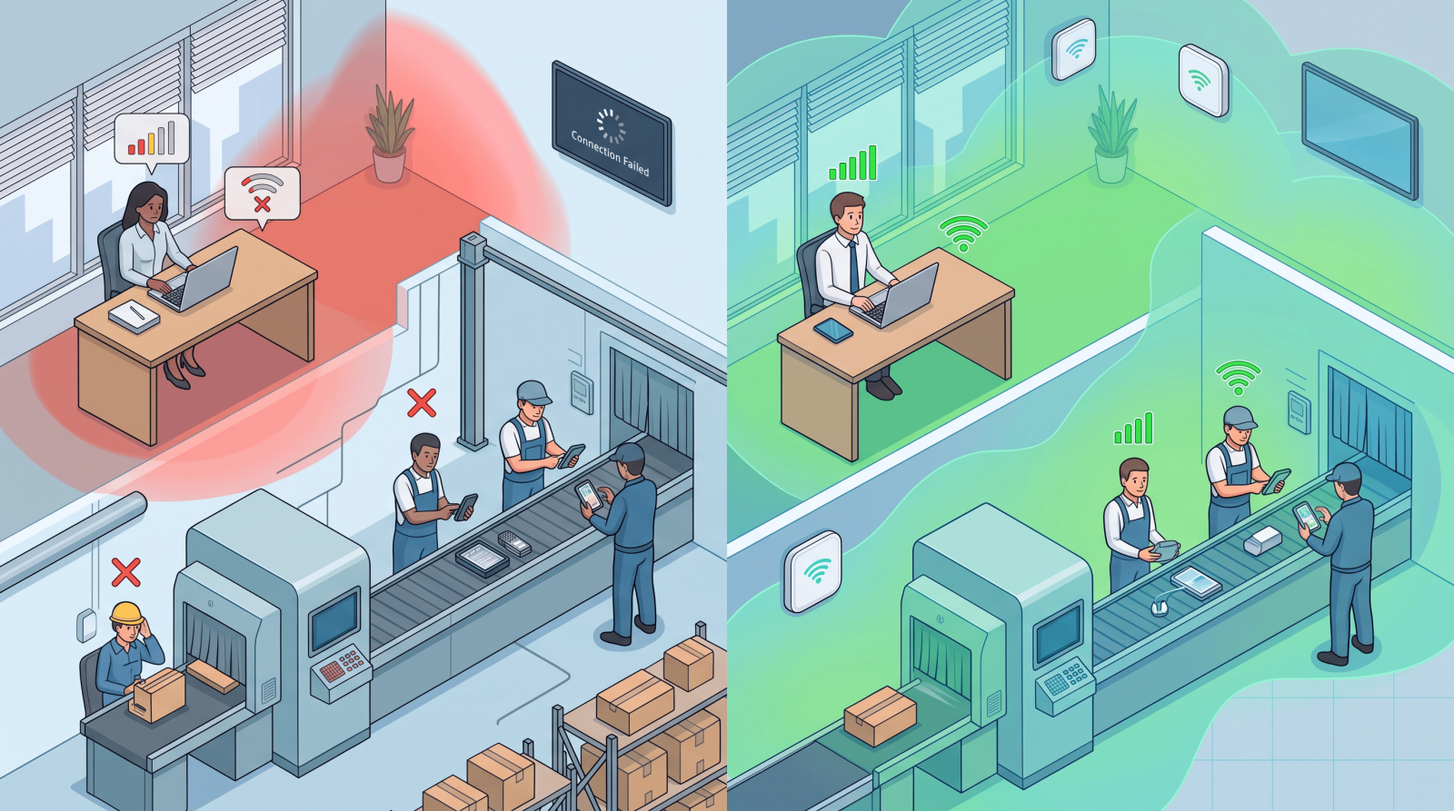 Why Does Your Office WiFi Have Dead Zones? How to Design Network Coverage That Actually Works